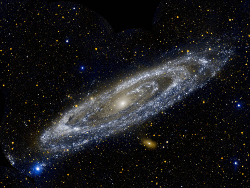 Andromeda Galaxy, a large spiral galaxy